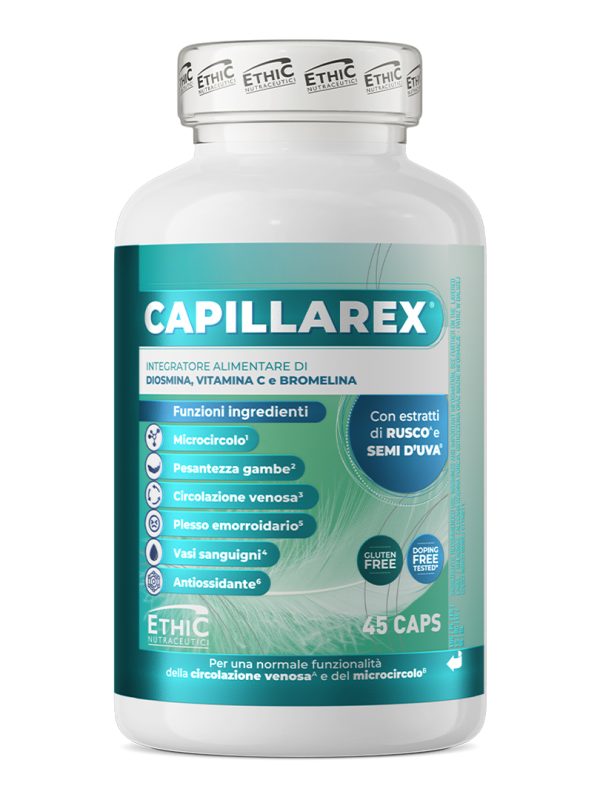 Capillarex 45 Δισκία - Συμπλήρωμα Διατροφής για Υγιείς Φλέβες και Ανακούφιση από Κουρασμένα Πόδια